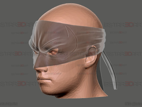 The Iron Fist Eye Mask - Marvel Comics Cosplay 3D Baskı Modeli