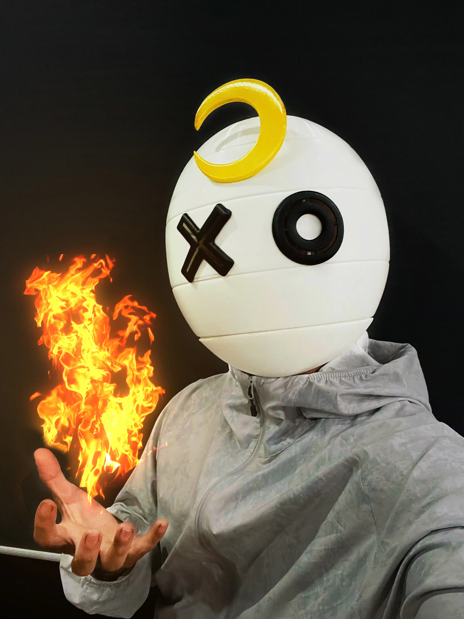 Benimaru Shinmon Helmet - Fire Force Anime Cosplay 3D Print Model .c4d .max .obj .3ds .fbx .stl .blend 