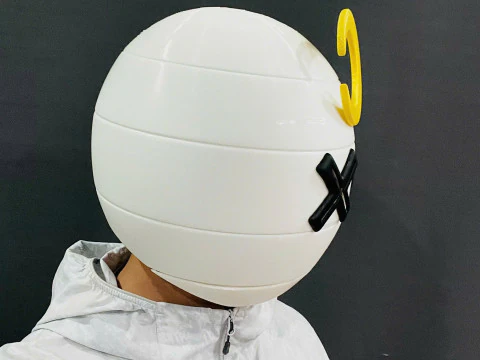 Benimaru Shinmon Helmet - Fire Force Anime Cosplay 3D Print Model