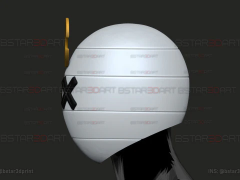 Benimaru Shinmon Helmet - Fire Force Anime Cosplay 3D Print Model