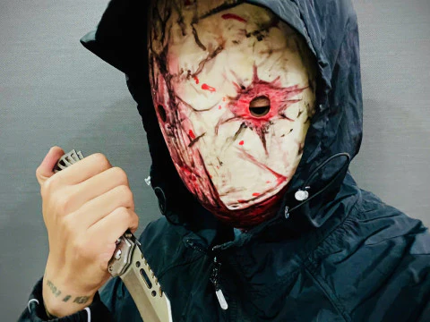 The Legion Frank Bulaşmış Maske - G&uuml;n Işığında &Ouml;l&uuml; - Korku Maskesi 3D Baskı Modeli