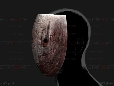 The Legion Frank Smeared Mask - Dead by Daylight - Horror Mask 3D Print Model