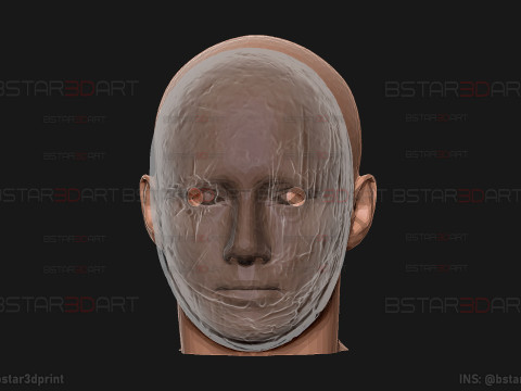 The Legion Frank Smeared Mask - Dead by Daylight - Horror Mask 3D Print Model