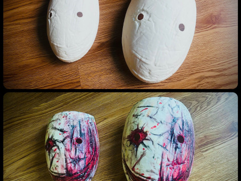 The Legion Frank Smeared Mask - Dead by Daylight - Horror Mask 3D Print Model