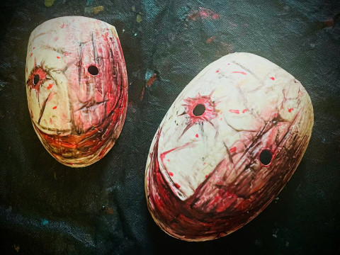 The Legion Frank Smeared Mask - Dead by Daylight - Horror Mask 3D Print Model