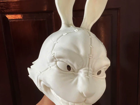 White Rabbit Mask - Devil may Cry - Halloween Cosplay 3D Print Model
