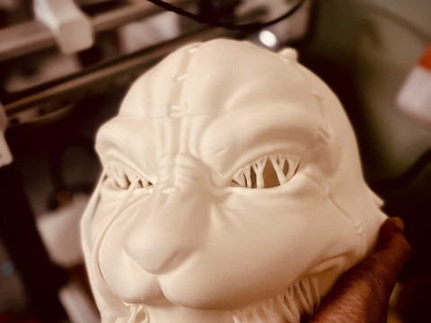 White Rabbit Mask - Devil may Cry - Halloween Cosplay 3D 打印模型