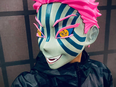 Akaza Head Wearable - Demon Slayer - Kimetsu no Yaiba Cosplay 3D Print Model