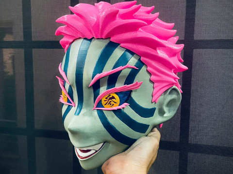 Akaza Head Wearable - Demon Slayer - Kimetsu no Yaiba Cosplay 3D Print Model
