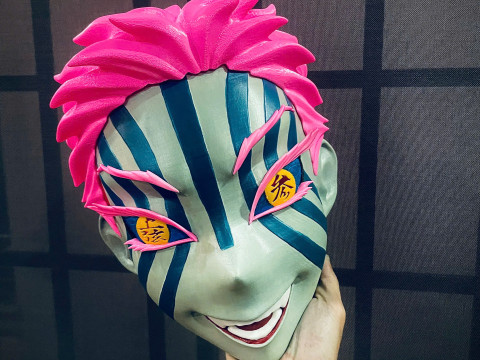 Akaza Head Wearable - Demon Slayer - Kimetsu no Yaiba Cosplay 3D Print Model
