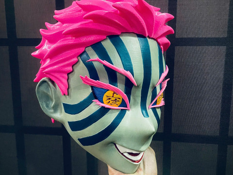 Akaza Head Wearable - Demon Slayer - Kimetsu no Yaiba Cosplay 3D Print Model