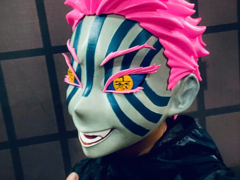 Akaza Head Wearable - Demon Slayer - Kimetsu no Yaiba Cosplay 3D Print Model