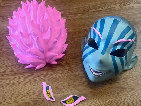 Akaza Head Wearable - Demon Slayer - Kimetsu no Yaiba Cosplay 3D Print Model