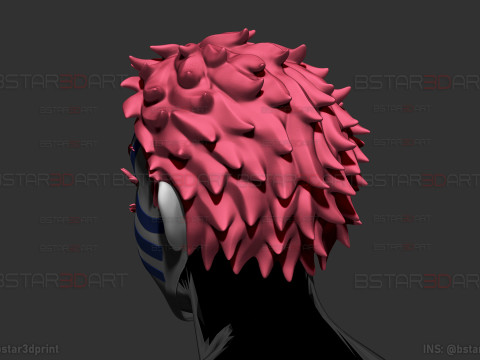 Akaza Head Wearable - Demon Slayer - Kimetsu no Yaiba Cosplay 3D Print Model