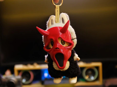 Labubu アクセサリー - ゴーストフェイスマスク - ハロウィン用コスチューム 3Dプリントモデル