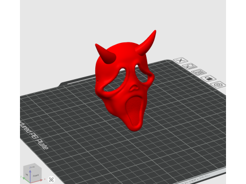 Labubu Accessories - Ghost Face Mask - costume for Halloween 3D प्रिंट मॉडल