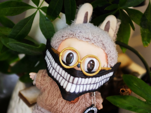 Labubu Accessories - Dandadan Face Mask - costume for Halloween 3D 프린트 모델