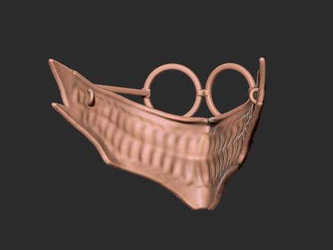 Labubu Accessories - Dandadan Face Mask - costume for Halloween 3D Print Model