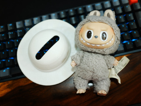 Labubu Accessories - Luffy Hat - costume for Halloween 3D 打印模型