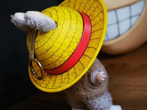 Labubu Accessories - Luffy Hat - costume for Halloween 3D Print Model