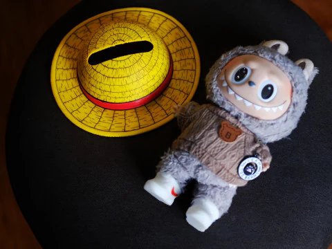 Labubu Accessories - Luffy Hat - costume for Halloween 3D Print Model