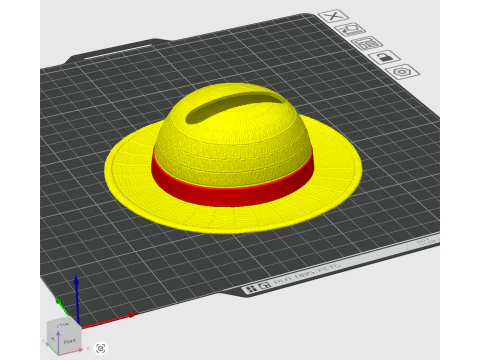 Labubu Accessories - Luffy Hat - costume for Halloween 3D Print Model