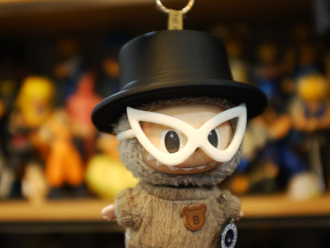 Labubu Accessories - Knight hat and glasses - costume Halloween Modèles 3D en vedette