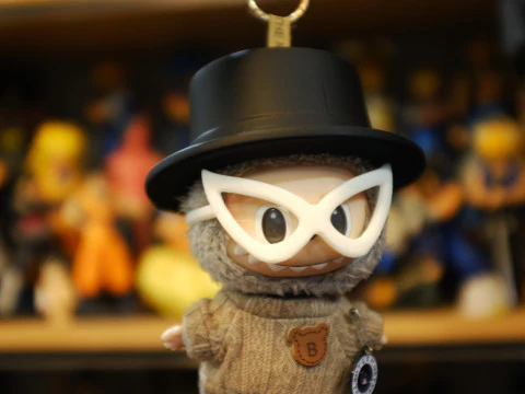 Labubu アクセサリー - 騎士の帽子と眼鏡 - コスチューム ハロウィン 3Dプリントモデル