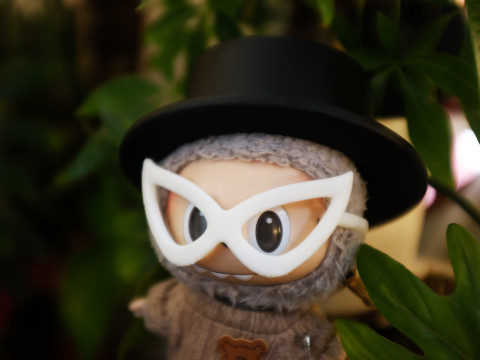 Labubu Accessories - Knight hat and glasses - costume Halloween 3D Print Model