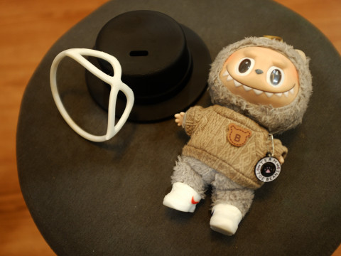 Labubu Accessories - Knight hat and glasses - costume Halloween 3D Print Model