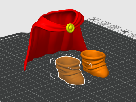 Labubu Accessories - Knight Set - costume for Halloween 3D Baskı Modeli