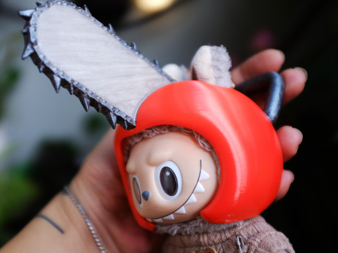 Labubu Accessories - Pochita mask - Chainsaw Man costume for Halloween 3D Print Model