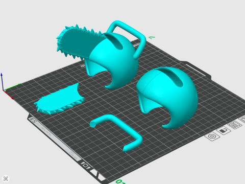 Labubu Accessories - Pochita mask - Chainsaw Man costume for Halloween 3D Print Model