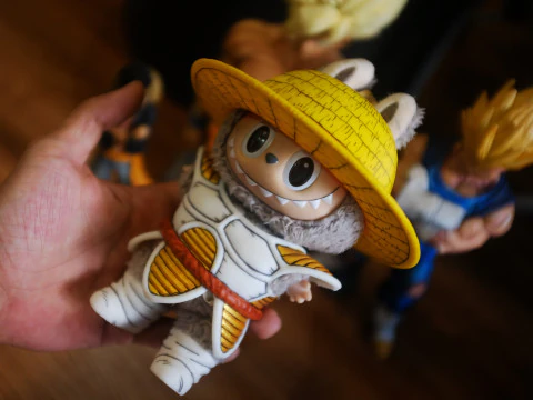 Labubu Accessories - Vegeta Saiyan Armor and shoes - Dragon Ball costume for Halloween 3D Print Model