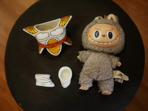 Labubu Accessories - Vegeta Saiyan Armor and shoes - Dragon Ball costume for Halloween 3D Print Model