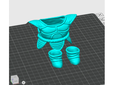 Labubu Accessories - Vegeta Saiyan Armor and shoes - Dragon Ball costume for Halloween 3D Print Model