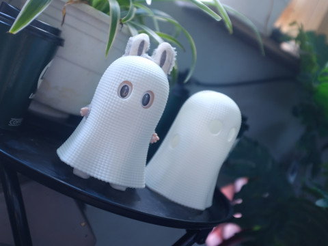 Labubu Accessories - Ghost Patterned costume for Halloween Model do druku 3D