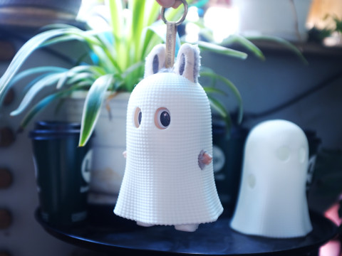 Labubu Accessories - Ghost Patterned costume for Halloween 3D प्रिंट मॉडल