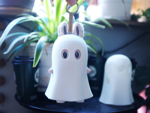 Labubu Accessories - Ghost Patterned costume for Halloween 3D प्रिंट मॉडल