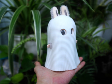 Labubu Accessories - Ghost Patterned costume for Halloween 3D प्रिंट मॉडल