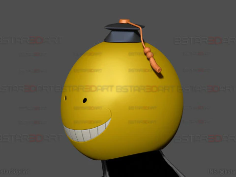 Korosensei Mask Cosplay - Assasination Classroom Anime 3D Print Model