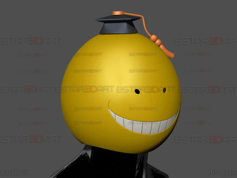 Korosensei Mask Cosplay - Assasination Classroom Anime 3D Print Model