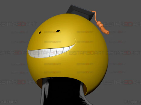 Korosensei Mask Cosplay - Assasination Classroom Anime 3D Print Model