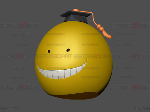 Korosensei Mask Cosplay - Assasination Classroom Anime 3D 프린트 모델