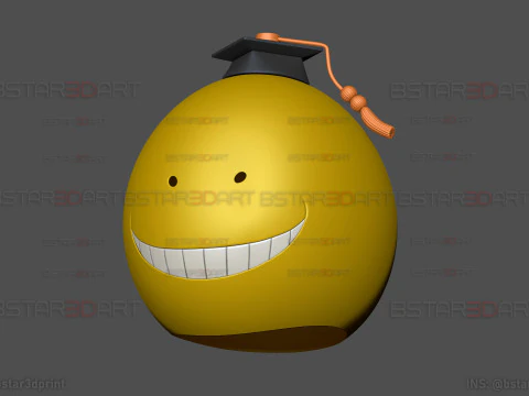 Korosensei Mask Cosplay - Assasination Classroom Anime 3D Print Model