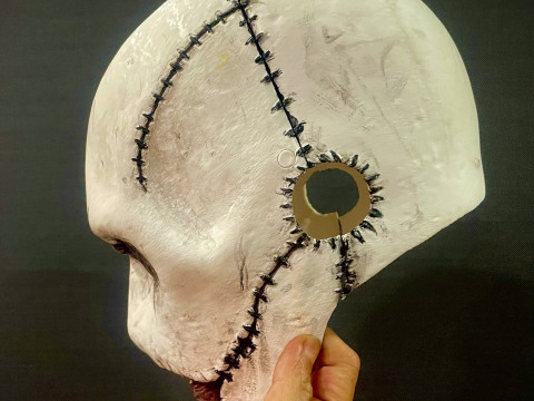 Slipknot Corey Taylor Mask High Quality Details For Halloween Cosplay Model Cetak 3D