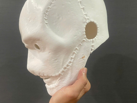 Slipknot Corey Taylor Mask High Quality Details For Halloween Cosplay Model Cetak 3D