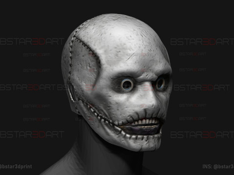 Slipknot Corey Taylor Mask High Quality Details For Halloween Cosplay Model Cetak 3D