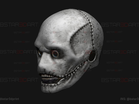 Slipknot Corey Taylor Mask High Quality Details For Halloween Cosplay Model Cetak 3D