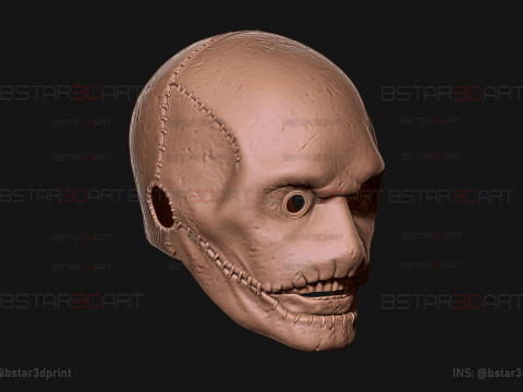 Slipknot Corey Taylor Mask High Quality Details For Halloween Cosplay Model Cetak 3D
